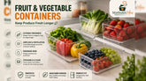 Fruit and Vegetable Containers: Keep Produce Fresh Longer