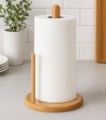 Wooden-Kitchen-Tissue-Roll-Holder - Matbakh Vibes