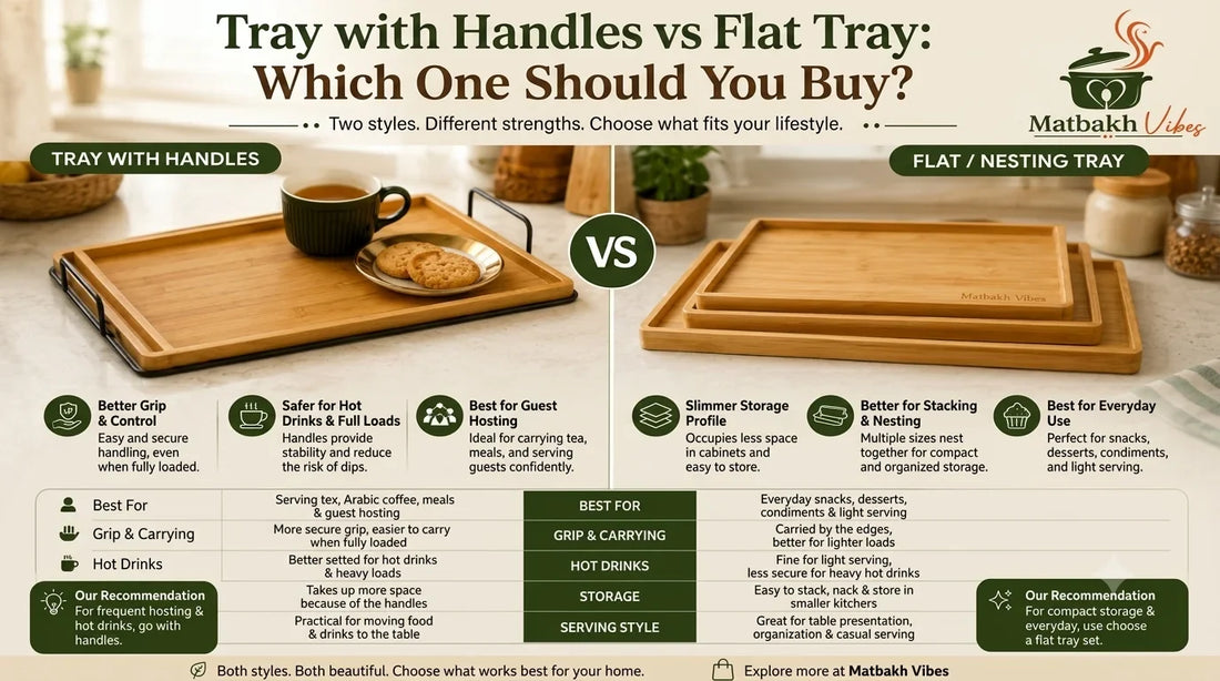 Tray with Handles vs Flat Tray: Which One Should You Buy?