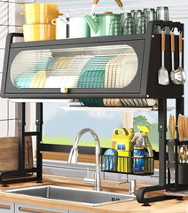 2-Tier-Over-The-Sink-Dish-Drying-Rack - Matbakh Vibes