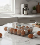 24 egg holder for refrigerator for safe storage and organized placement of eggs in fridge