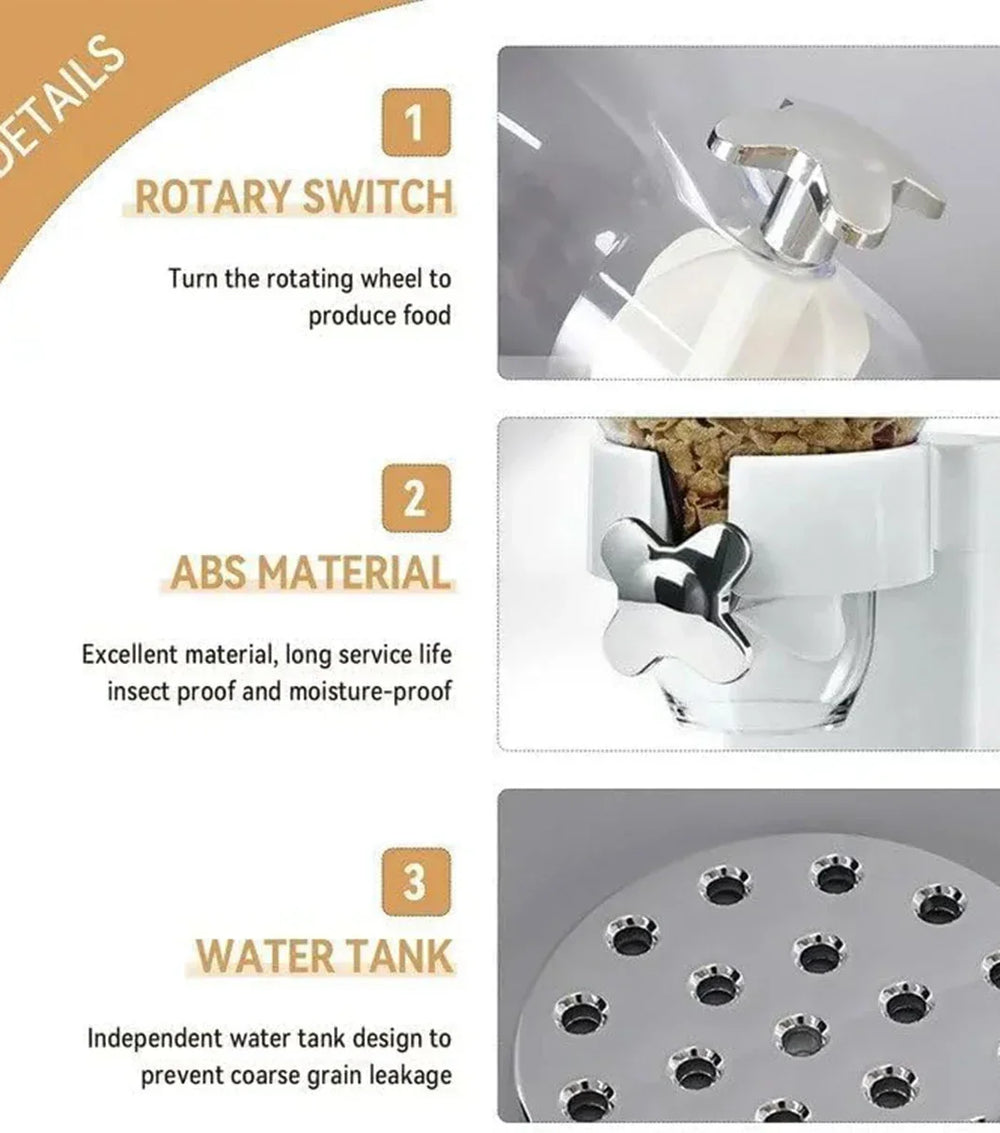 Wall-Mounted-Double-Cereal-Dispenser-White - Matbakh Vibes