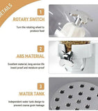 Wall mounted white double cereal dispenser for convenient dry food dispensing and space saving storage