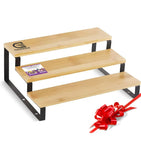 3-Tier Bamboo Step Rack