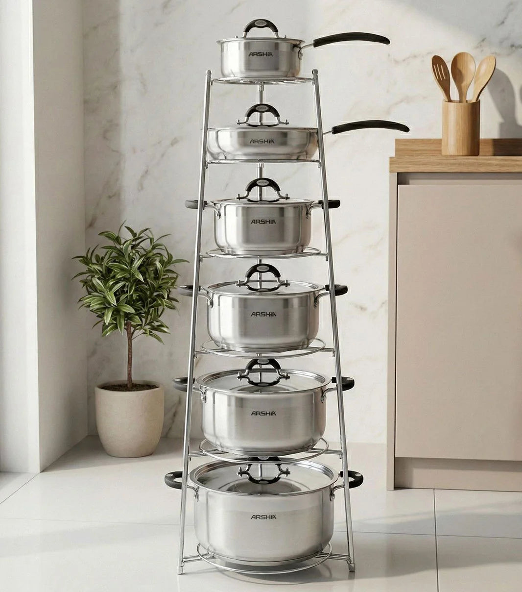 6-Level Cookware Rack