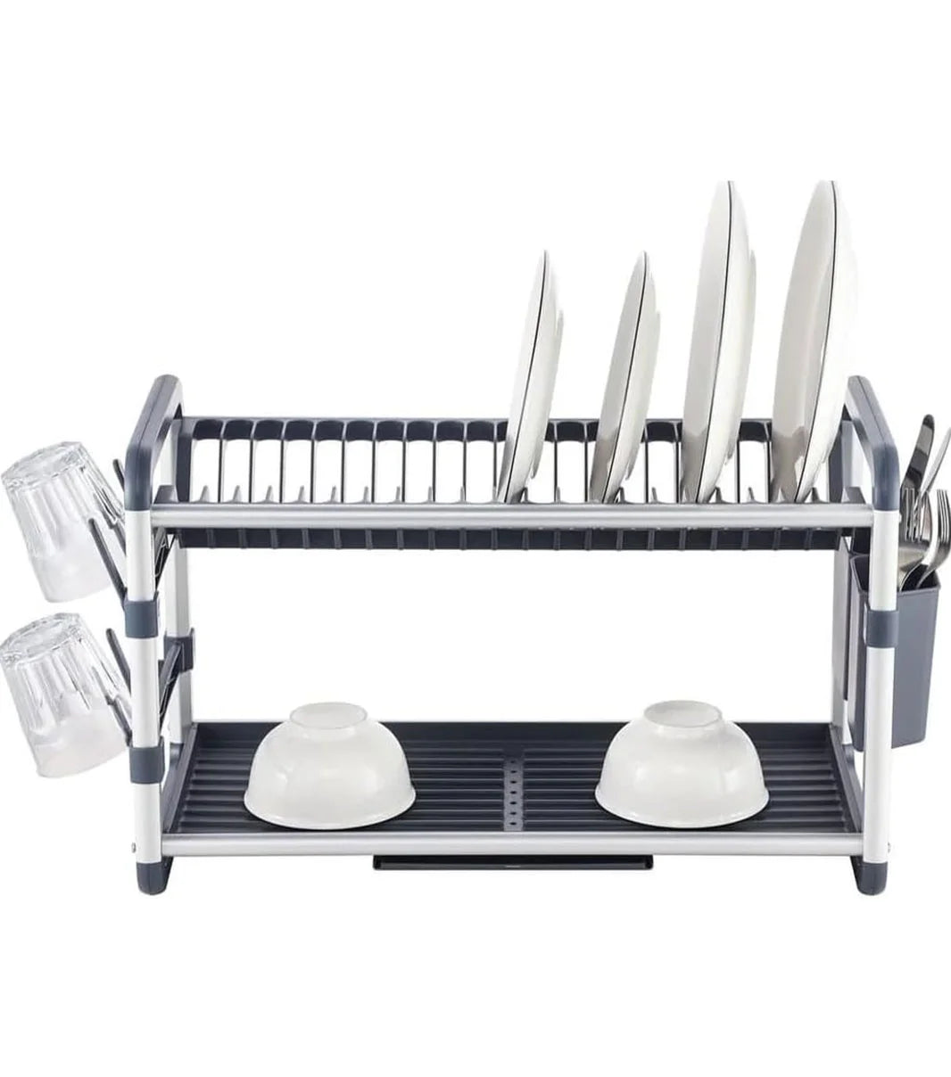 2 Tier Aluminium Dish Drying Rack