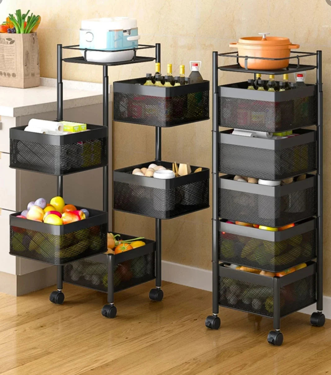 5-Tier Kitchen Rotatable Stand