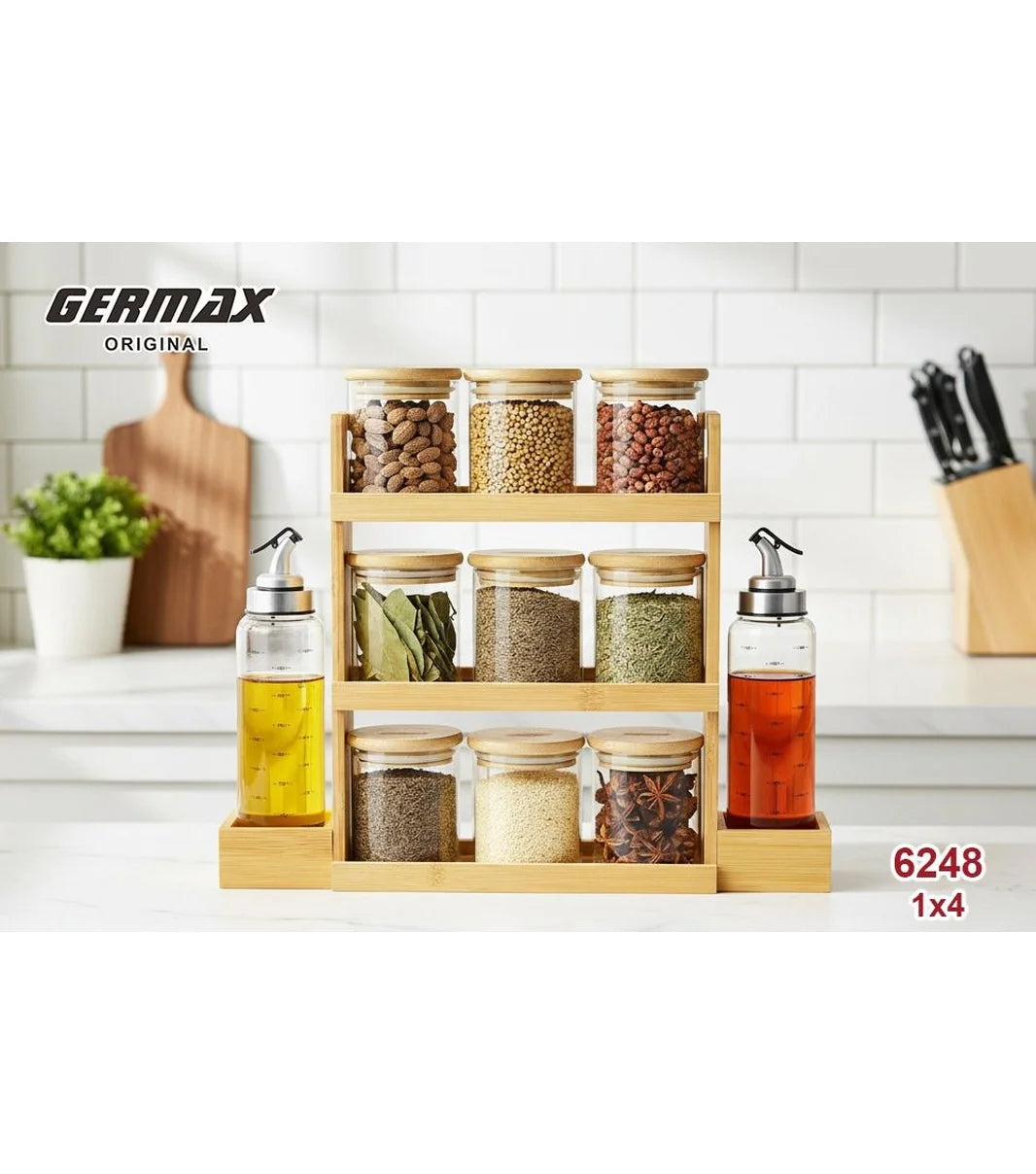 3-Tier Bamboo Spice Rack